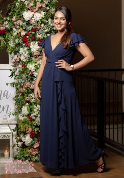 Maxi Dress with Raffle Detail