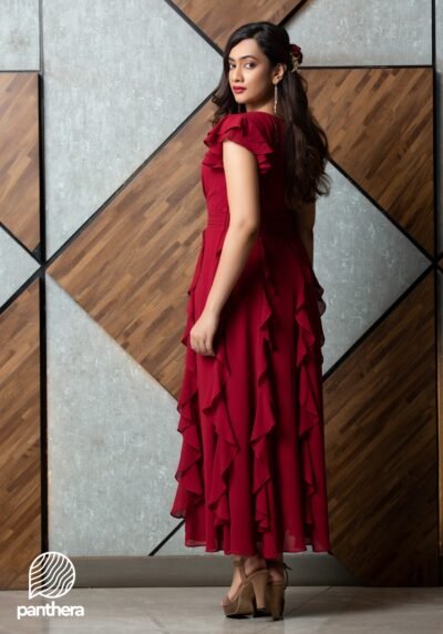 Frill Detail Maxi Dress - Image 3