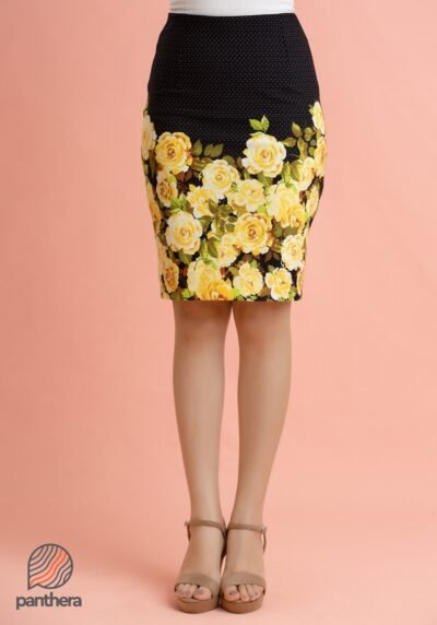 Floral Printed Short Skirt - Image 5