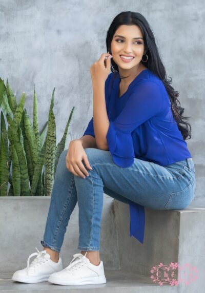 Frill Sleeved Casual Top - Image 3