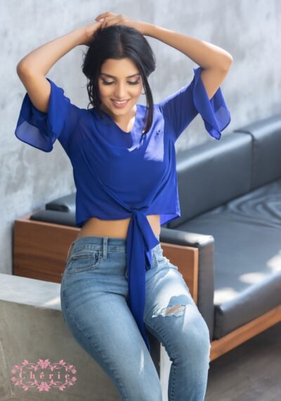 Frill Sleeved Casual Top