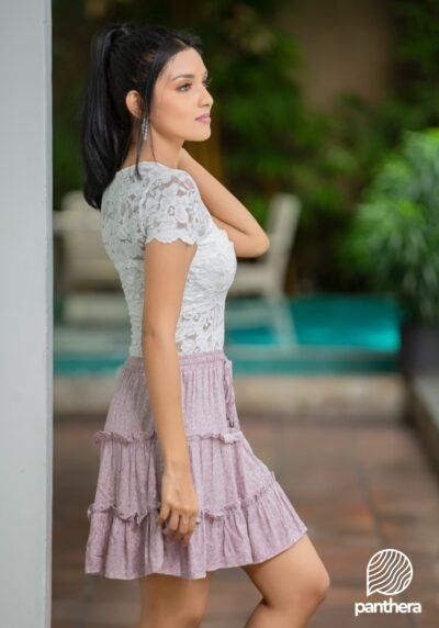 Printed Mini Skirt - Image 4