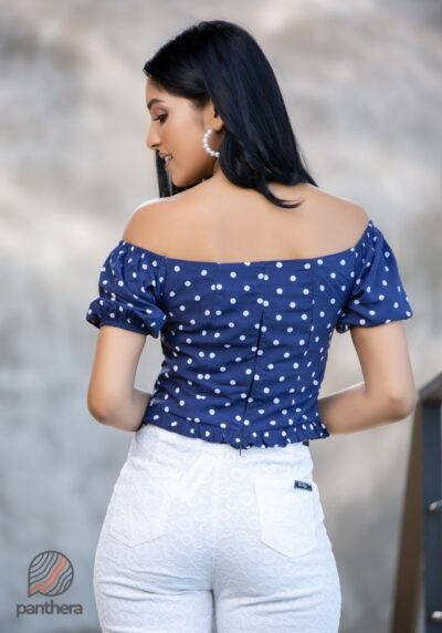 Polka Dotted Casual Top - Image 3