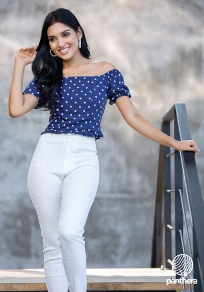 Polka Dotted Casual Top - Image 2