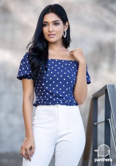 Polka Dotted Casual Top
