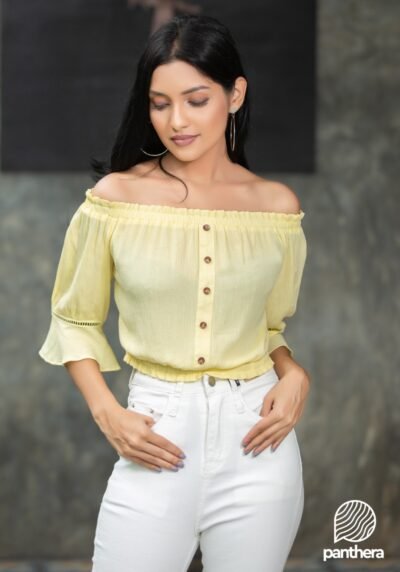 Off Shoulder Crop Top - Image 2