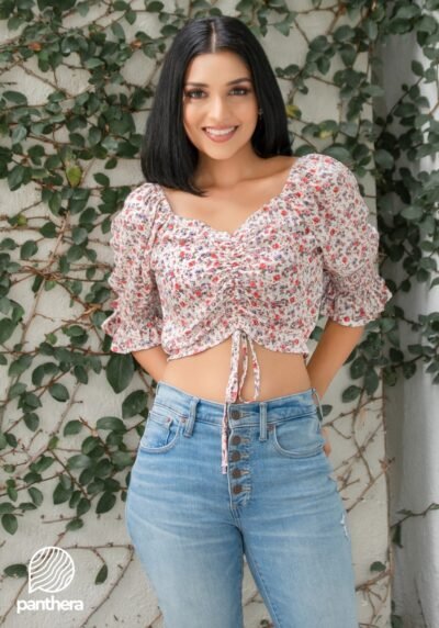 Floral Crop Top - Image 2
