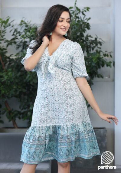 Casual Front Knotted Dress