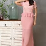 Lace High Neck Dress