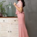 Lace High Neck Dress - Image 4
