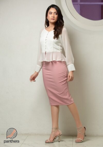 Long Sleeve Peplum Top - Image 3