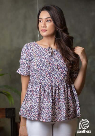 Casual Frilled Floral Top
