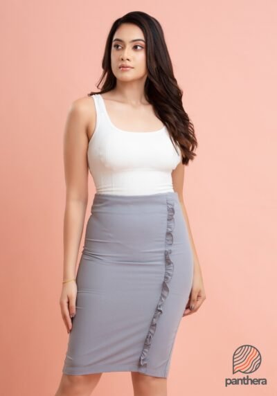 Front Frill Detail Skirt
