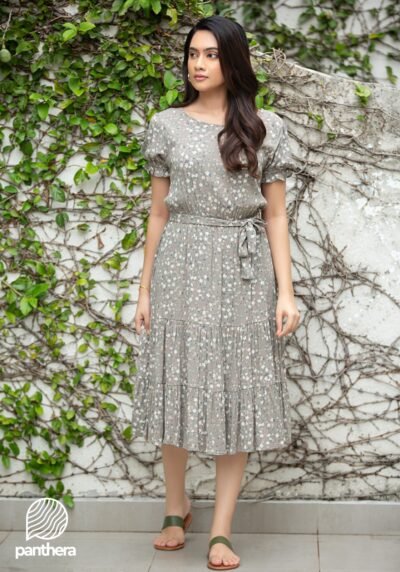 Casual Floral Printed Dress - Image 2