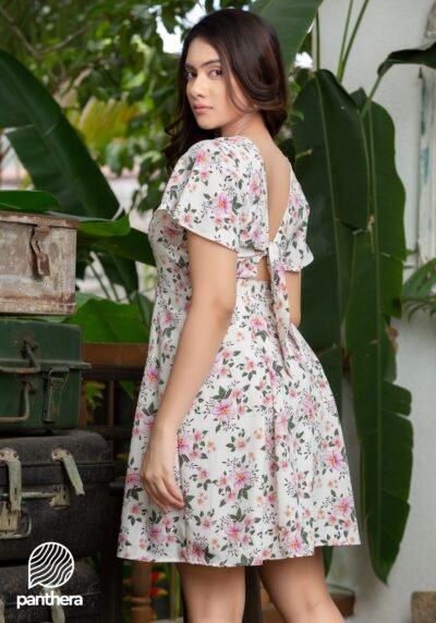 Casual Floral Printed Dress - Image 3