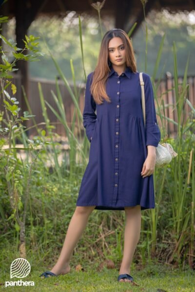 Over Size Casual Linen Midi Dress