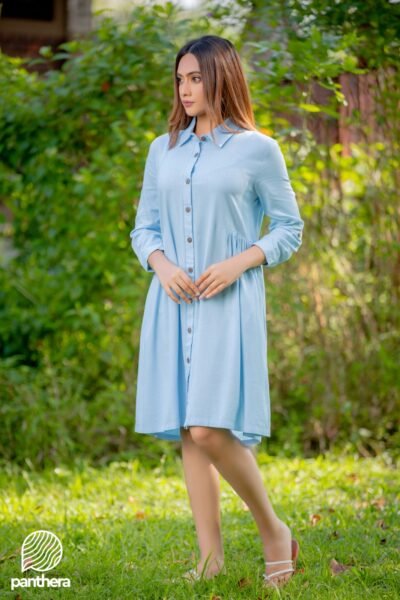 Over Size Casual Linen Midi Dress - Image 2