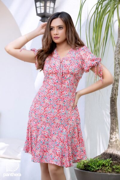 Floral Printed Casual Dress - Image 3