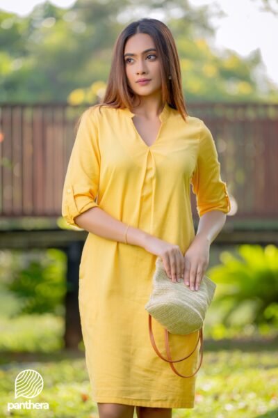 Comfy Casual Linen Midi Dress
