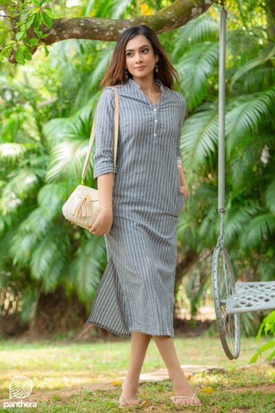 Comfy Casual Linen Dress - Image 4