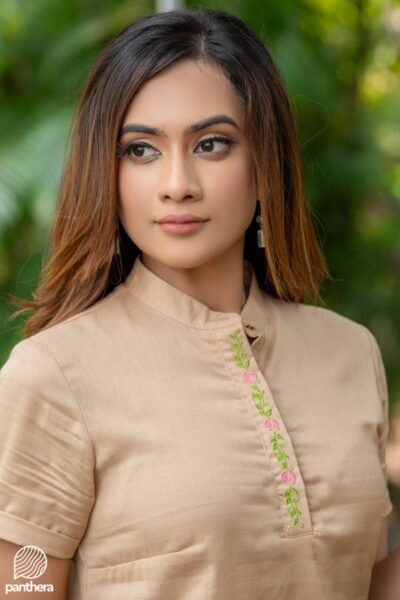 Embroidered Linen Top - Image 3