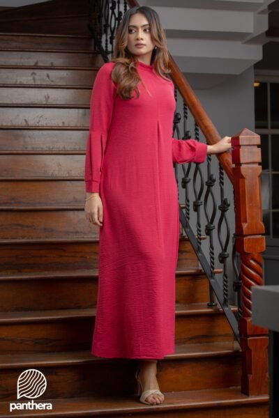 Long Sleeve High Neck Dress