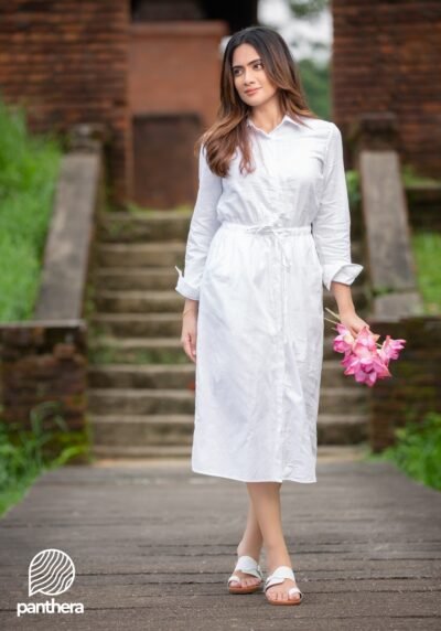 White Linen Dress