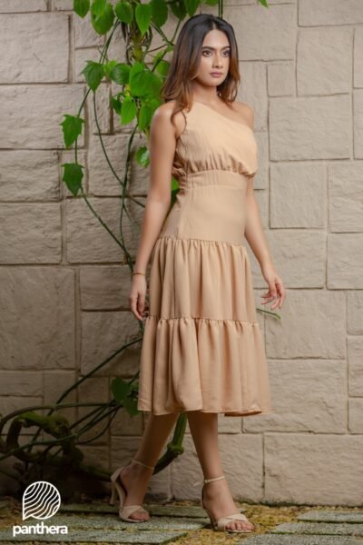 One Shoulder Casual Dress - Image 3