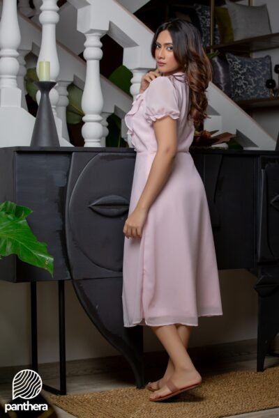 Frill Detail Casual Dress - Image 4